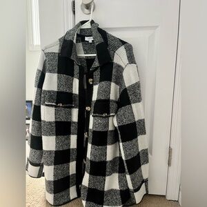 Checkered Patterned Cardigan